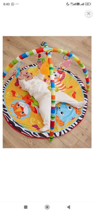 Развивающий коврик с погремушками