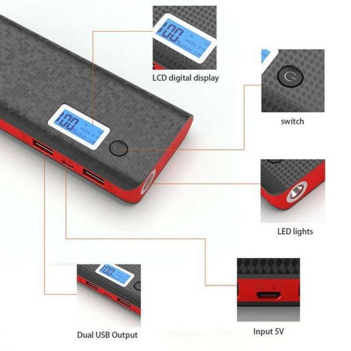 Универсална външна батерия, Power Bank 10000mAh