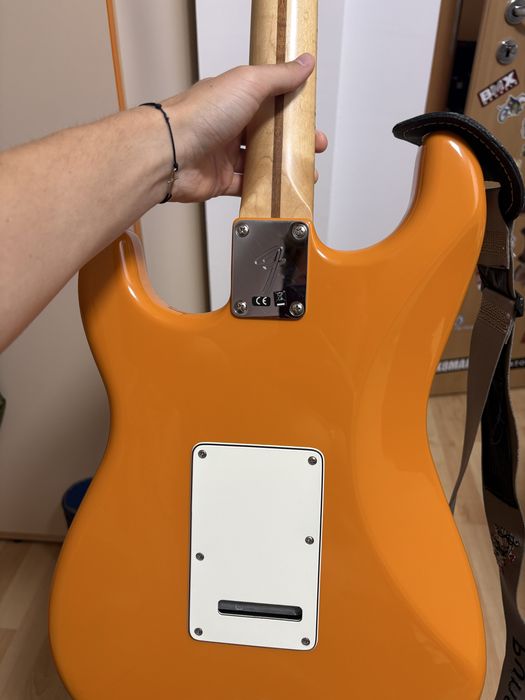 Chitara Fender Stratocaster Player Series MN Capri Orange, prima generatie, made in Mexico