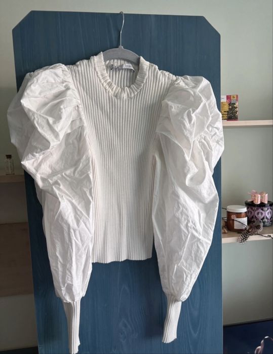 Top bluza Zara alb