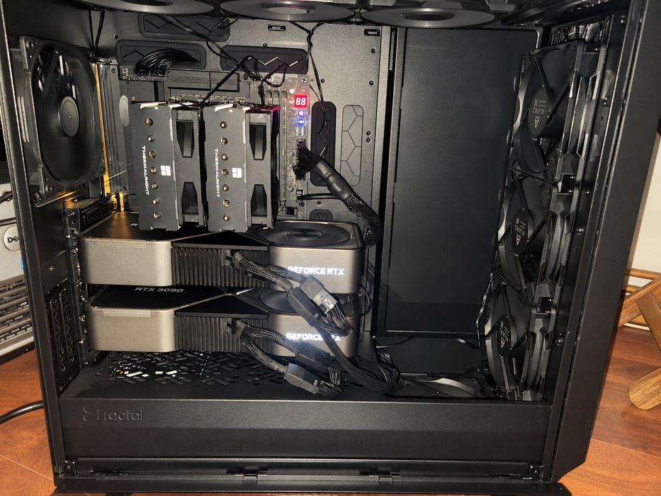 Workstation AI 2x RTX 3090 FE 48GB – Ryzen 9 9900X, LLM 70B