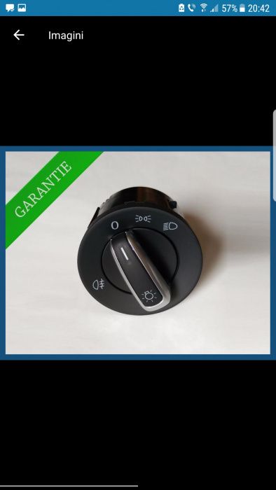 Buton/Comutator lumini/Bloc de lumini Vw Touran,Golf 5,6 Passat B6