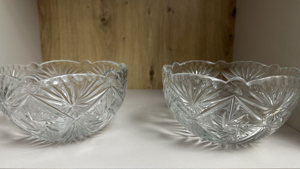 Салатницы большие хрусталь,2 штуки