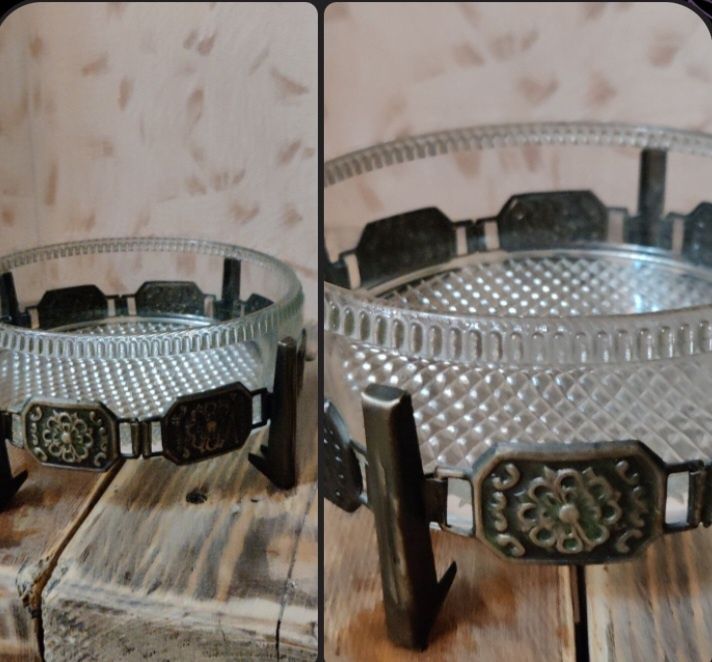 Продается конфетница. Низ из мельхиора.