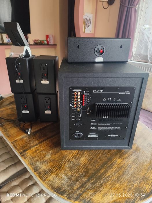 Тонколони Edifier 5.1 S760D 540W
Продавам тонколони Edifier 5.1 S760D,