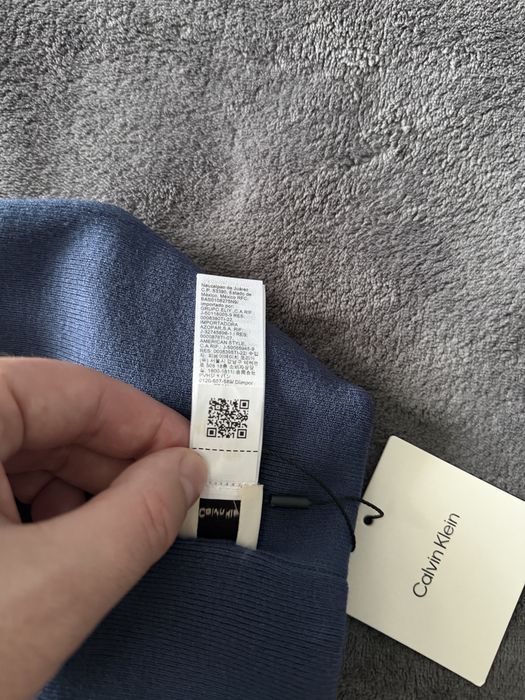 Calvin Klein Monologo patch caciula unisex bleumarin viscoza OS noua