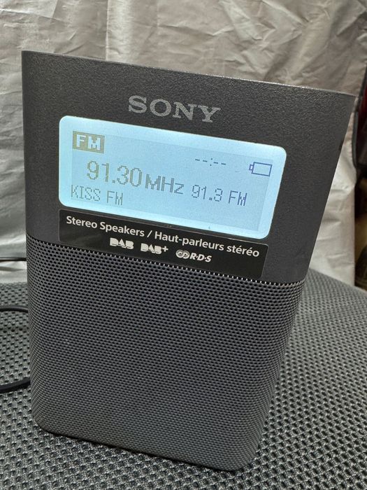 Radio portabil cu DAB+ Sony XDR-V20D, FM AUX, Grey
