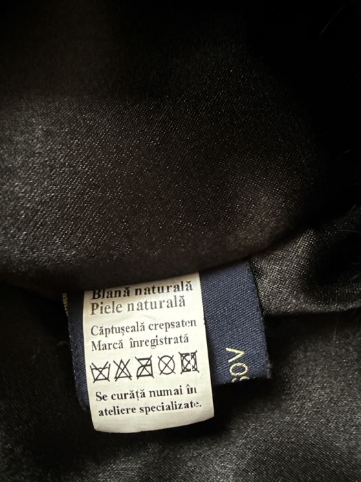 Vesta de blana naturala