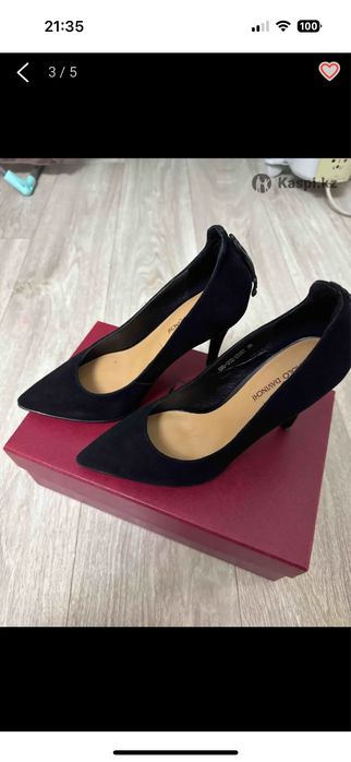 Туфли замшевые, натуральные