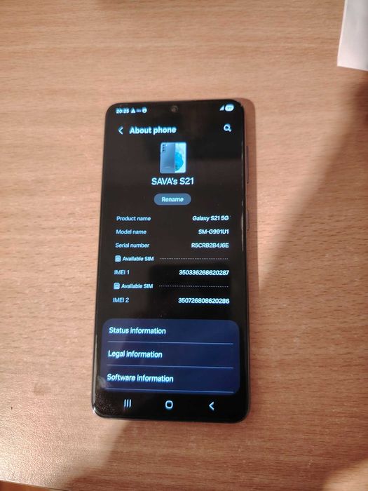 Vand Samsung galaxy S21