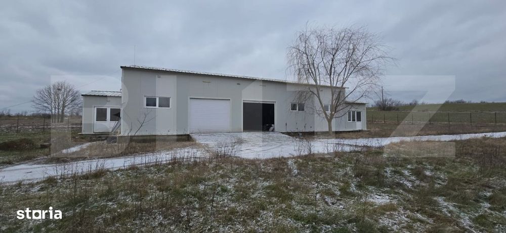Hala industriala/comerciala, 190 mp, teren 2460 mp, Vulpeni