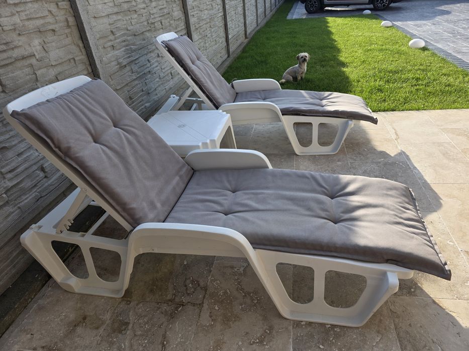 Sezlong plastic+huse