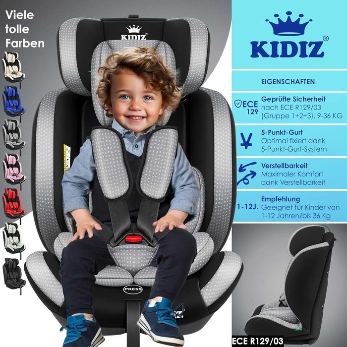 Детско столче за кола, Група 1+2+3, 9-36 кг - НОВО