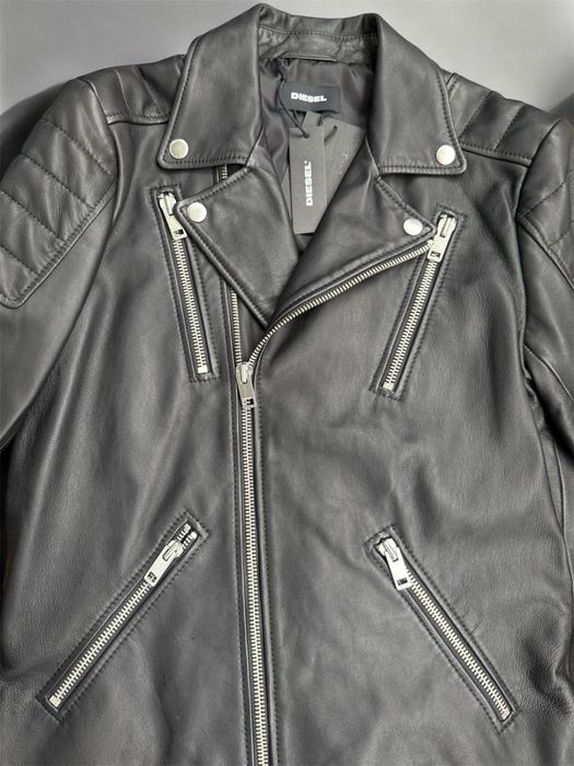 DIESEL байкър яке от естествена кожа