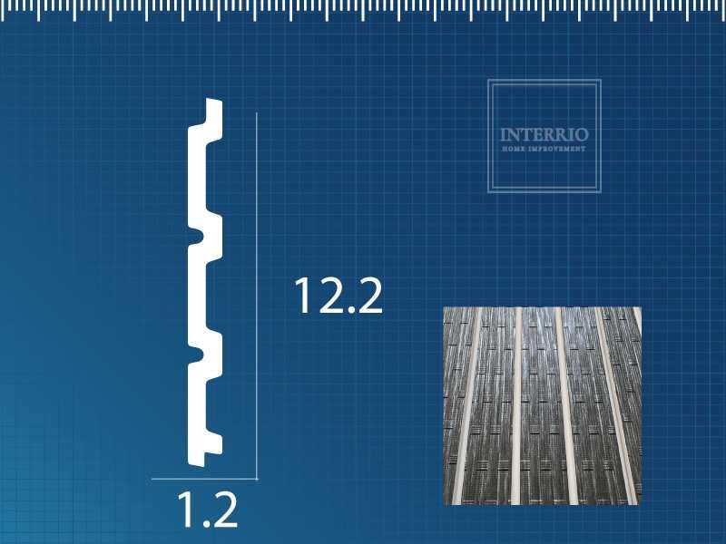 Riflaj / Panou Decorativ riflat din polimer rigid