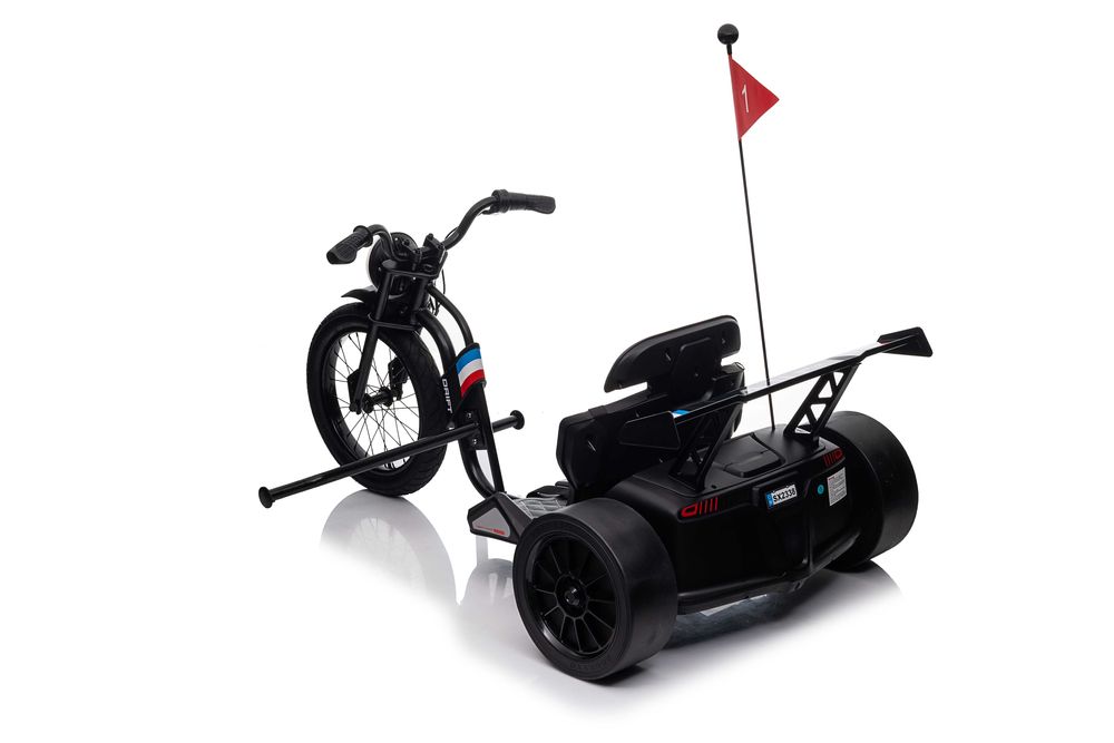 Motocicleta electrica, Kinderauto Drift-Trike, 500W, 24V 10Ah Black