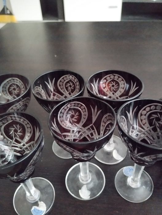 Set pahare și decantor lichior perla lux