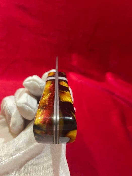 РЪЧНА ИЗРАБОТКА - Damascus VG10 "suminagashi" кухненски нож