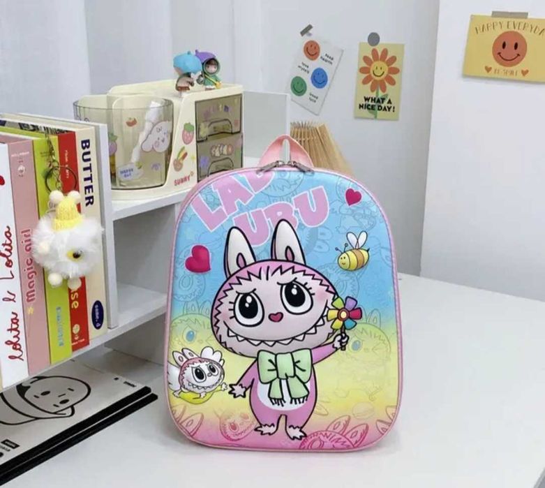 3D Детска раница за училище Лабубу LaBuBu Чанта за Деца
