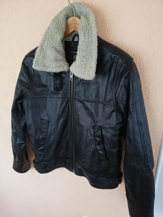 Geaca piele bărbati Select S cu blana