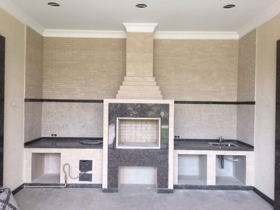 Барбекю мангал очаг летняя кухня.