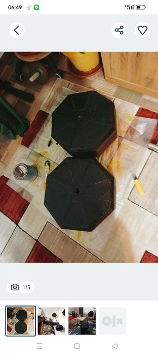 Halteră din beton 37 kg o bucată