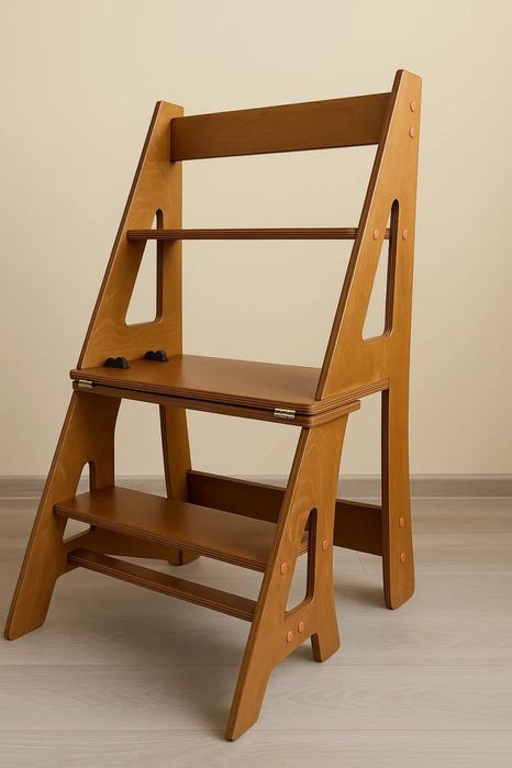 Стул лестница (стремянка) из натурального дерева