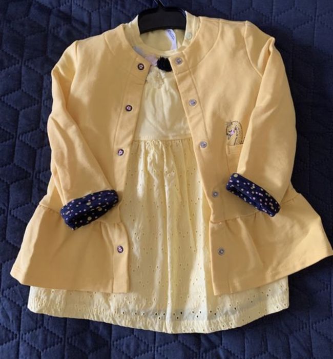 Set rochita si cardigan fetite