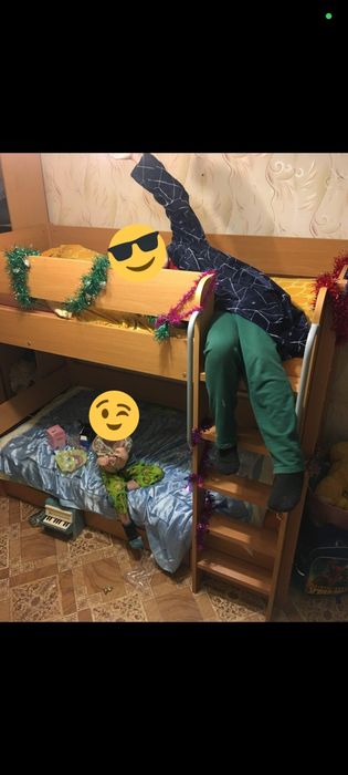 Кровать двухъярусная 200х100