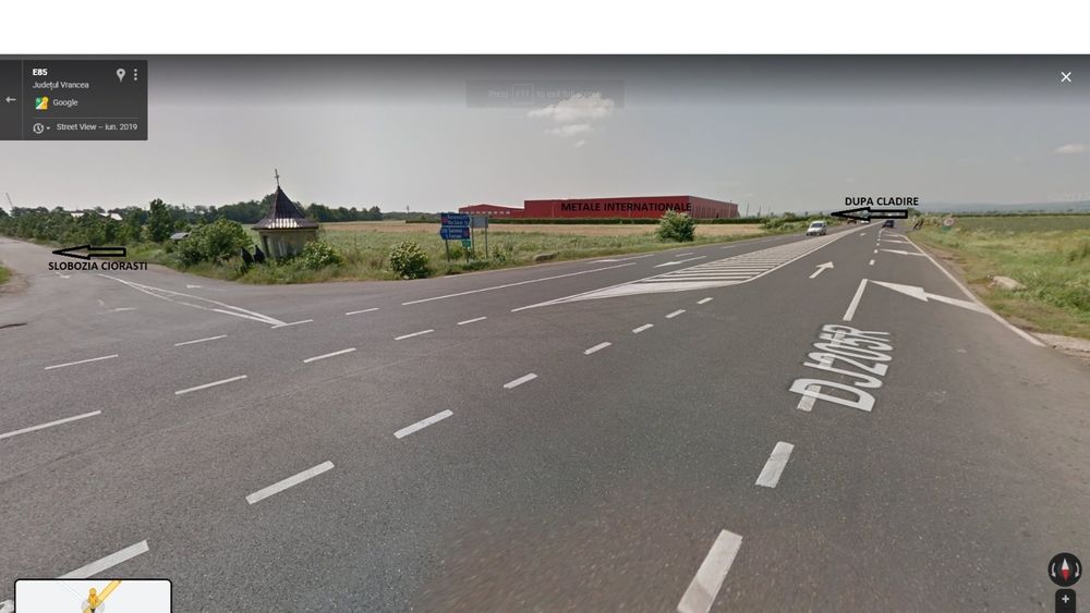 Teren la E85 iesire din Golesti