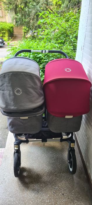 Carucior gemeni Bogaboo - landouri, scaune sport si scoici auto