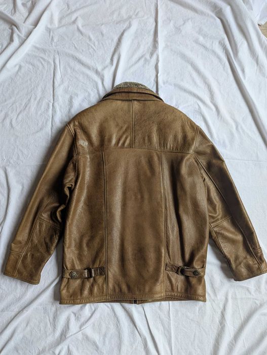 Geacă vintage din piele naturală