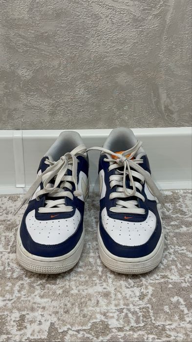 Nike Air Forse 1,сине белые