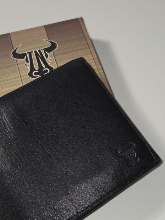 Portofel barbati din piele naturala negru