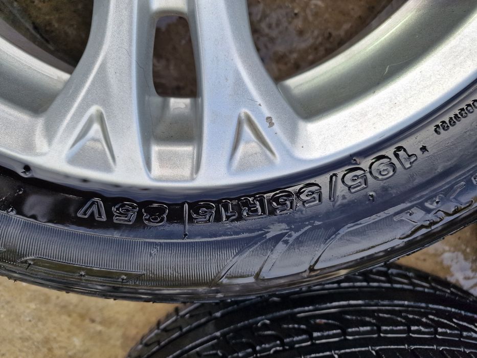 Janta aluminiu rezerva Ford fiesta 4×108 cu cauciucuri 195/55/15,an 20