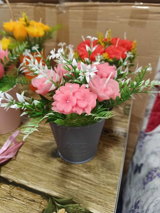 Восъчни цветя за поводи и сапунени цветя