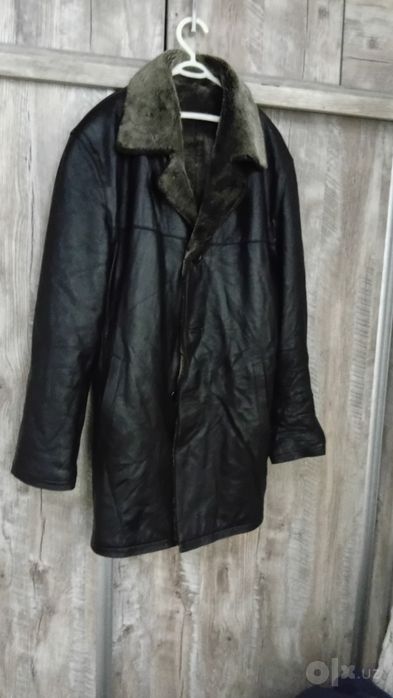 Кожаный дублёнка Xl razmer