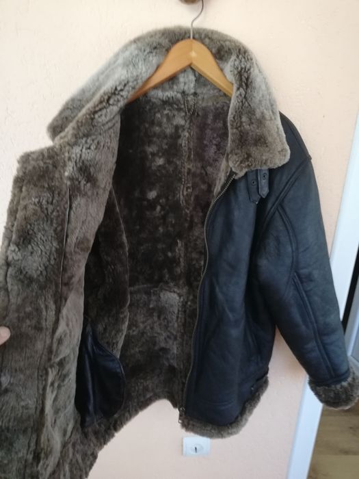 Geaca piele și blana Aviator Baxter M-L bărbați