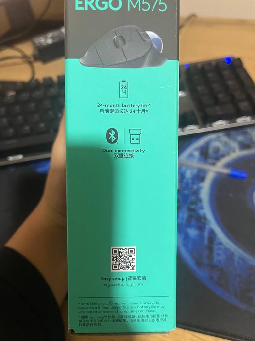 Logitech ERGO M575 yangi, 37$