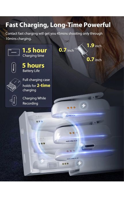 Безжичен микрофон. Type C  или lighting. Брошка. Видео. Влог, камера.