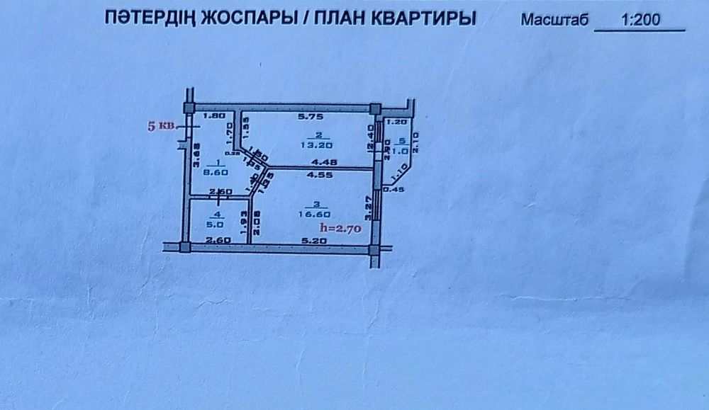 1 ком Квартира не угловая
