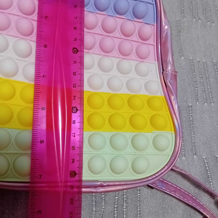 Rucsac mic pop-it curcubeu