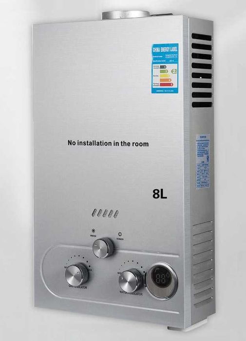 Проточен газов бойлер 8 литра в минута - 16 kW