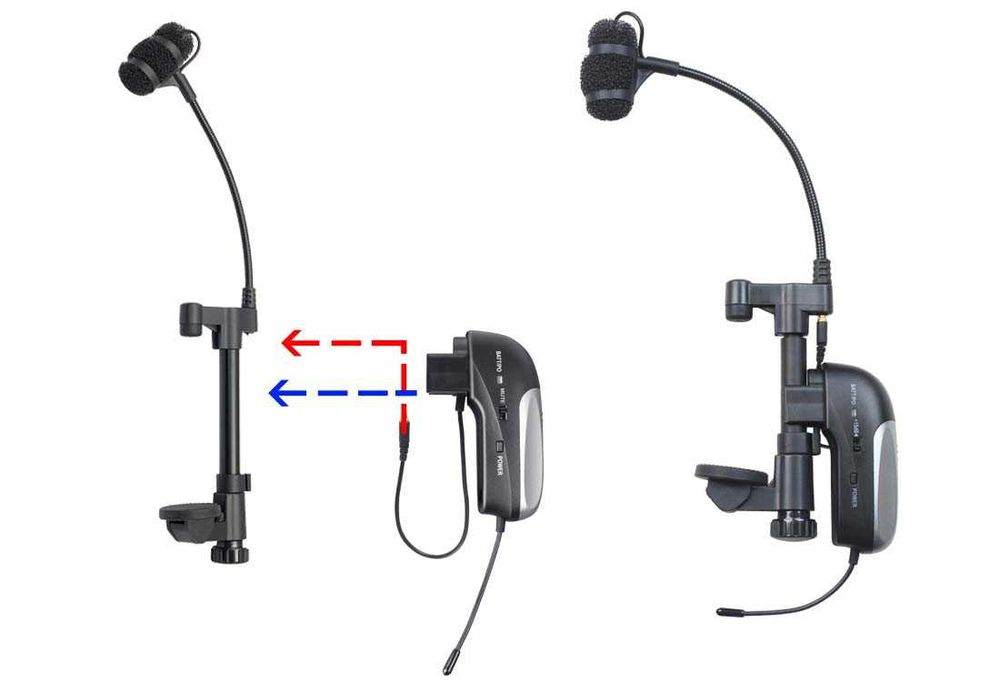 Set Wireless Cardioid condensator microfon pentru Chitară acustică guitar ACEMIC PR-8/GT-10T sistem radio CASE CADOU