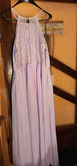 Rochie din voal cu buzunare roz