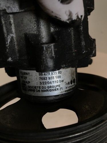 Помпа за серво управление 110 Bar за Peugeot C8, 807 2.2 HDI (2005) 9647983580