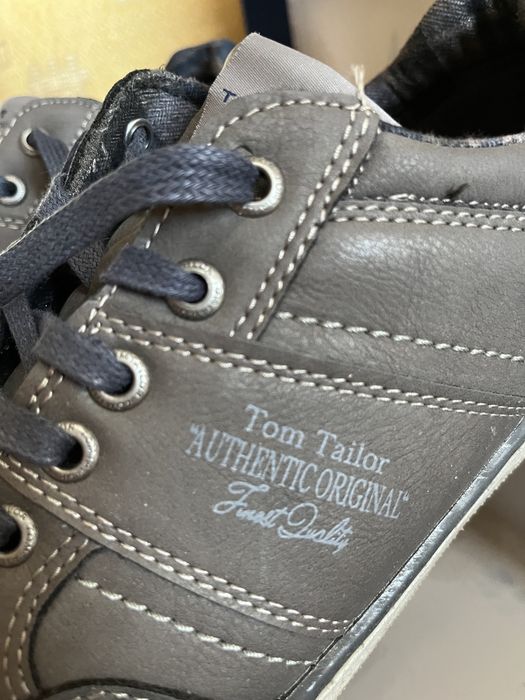 Кожени обувки Tom Tailor