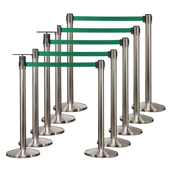 Ленточные стойки ограждения столбик лента ограничители барьер конус