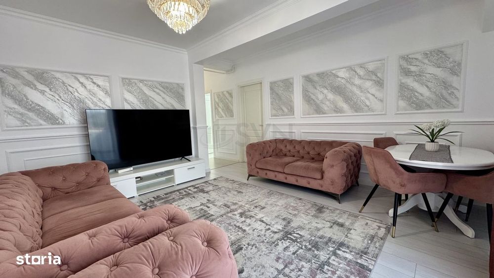 Apartament 3 camere bloc boutique mobilat