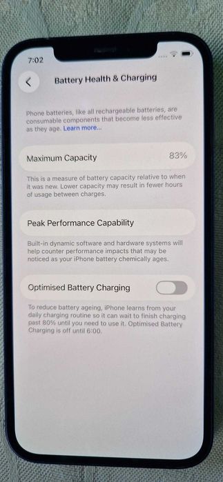 iPhone 12  128GB   батерия на 83%